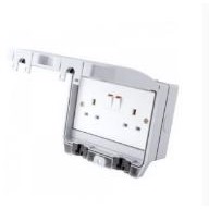 Cloud vægboks (dobbelt) underlag IP66 grå