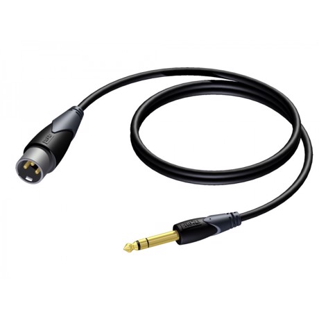 ProCab XLR han > Jack stereo - balanceret kabel 3 meter