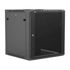 Caymon rack for vægmontering 600 mm dyb, 12 unit, Sort