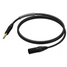 ProCab kabel Neutrik XLR han > Jack stereo - 25 cm