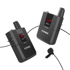 Synco trådløst mikrofonsæt til DSLR UHF frekv 572 - 586 MHz